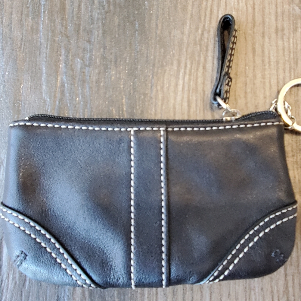 Coach leather coin purse